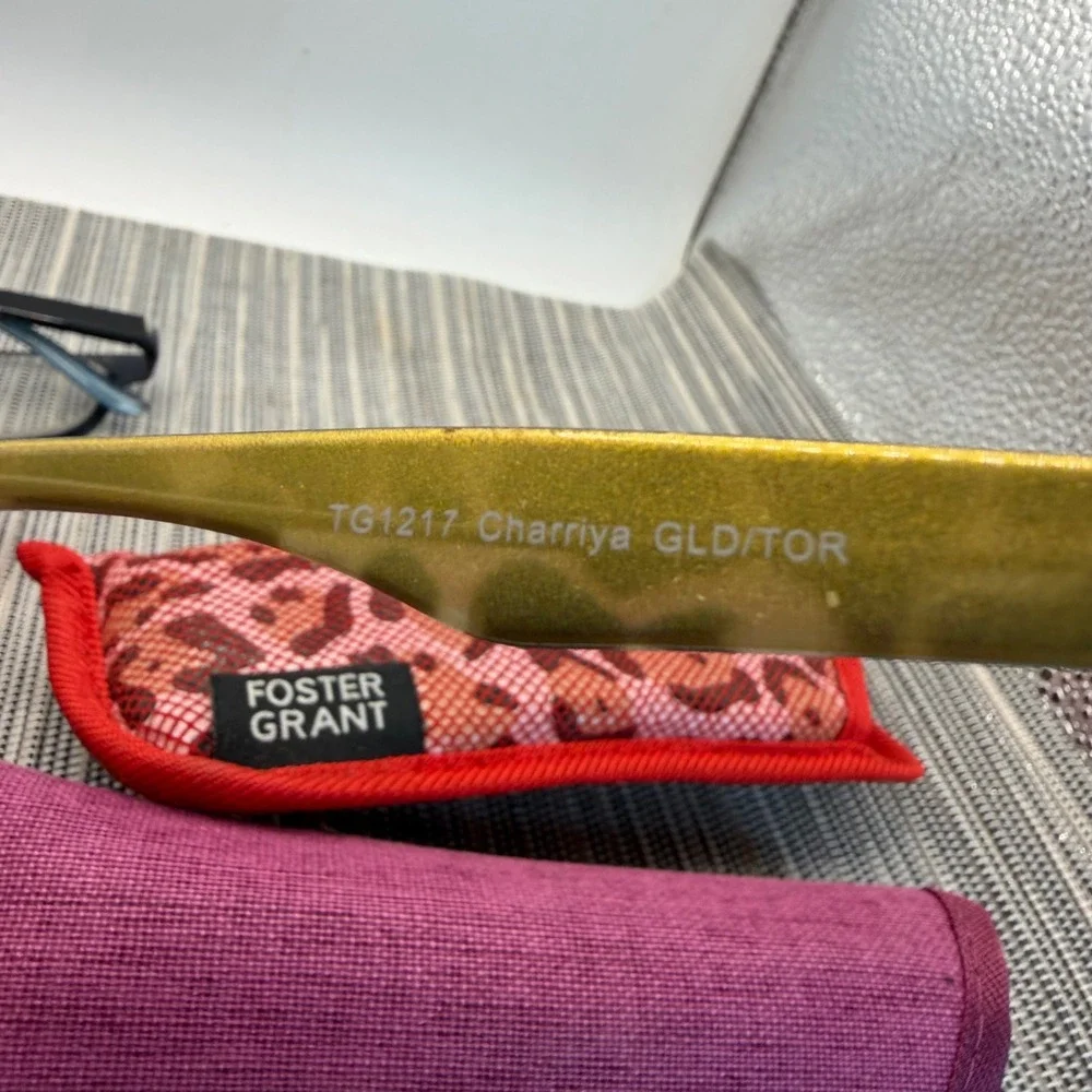 Foster Grant Reading Glasses Sunglasses Lot 6 Pairs Navy Tortoise Red Purple